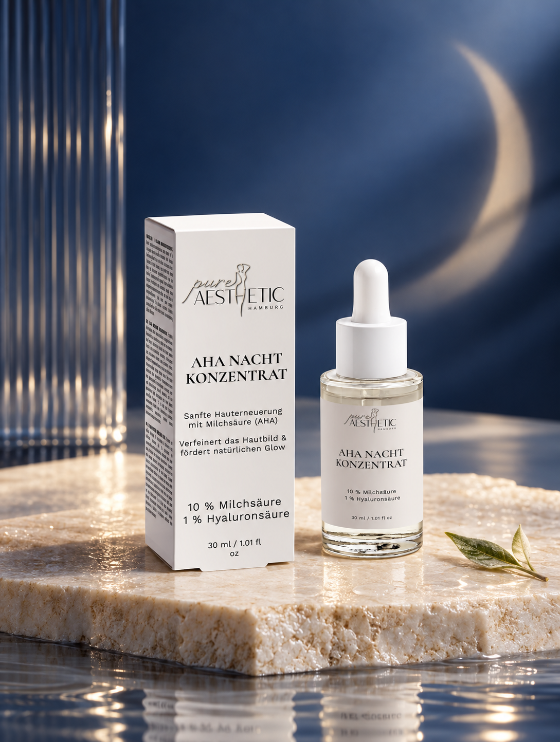 Pure Skin Care AHA Nachtkonzentrat mit 10 Prozent Milchsäure